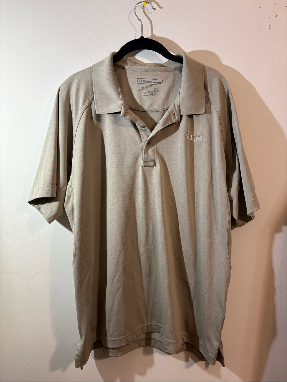 5.11 Tactical Series performance polo men’s XL moisture-wicking pen pockets‎ tan